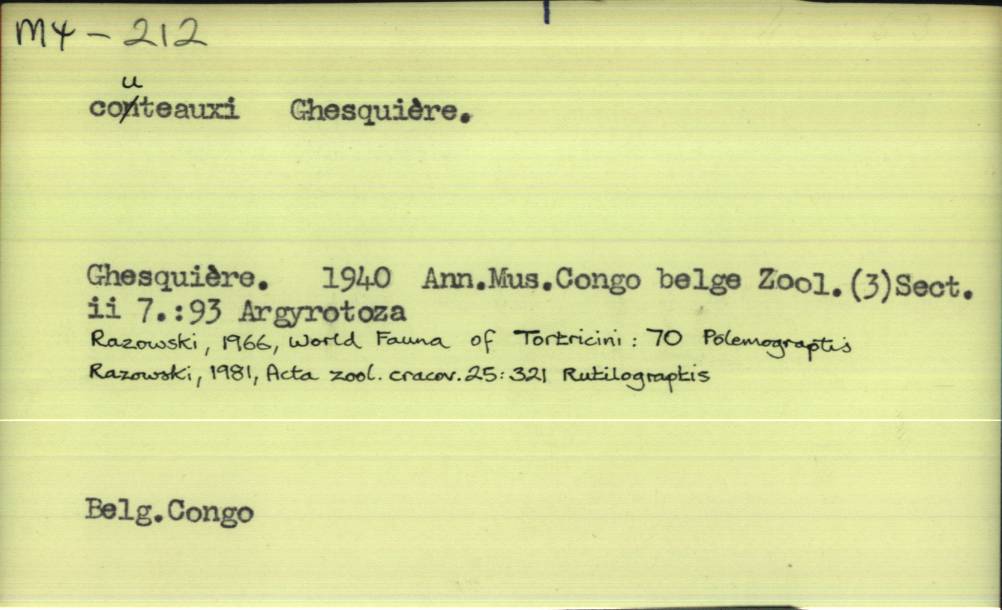 front of card